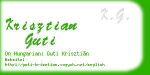 krisztian guti business card