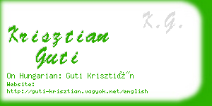 krisztian guti business card